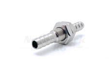Through hull nipple stainless - through,