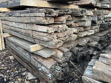 2.4M / 2.5M - RECLAIMED WOODEN RAILWAY SLEEPERS