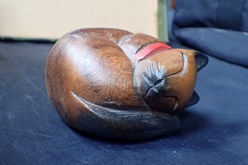 Hand carved wooden sleeping - carved,