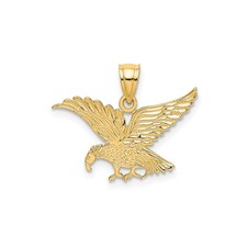 14k Yellow Gold Eagle Pendant
