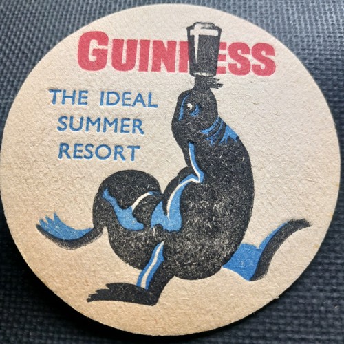 Guinness beer mat cat - beer,