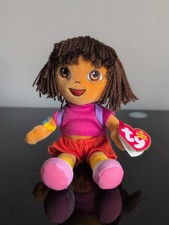 Ty Beanie Babies Dora the Explorer Soft Plush Toy With Tags