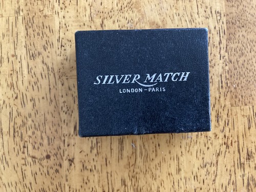 Vintage silver match - match, cigarette