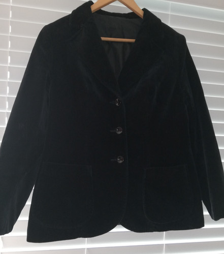 Ladies black velvet - black,