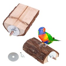 1Pc Wooden Parrot Cage Perches