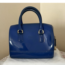 Furla Candy Bag Blue Glazed