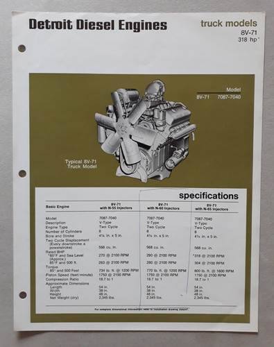Detroit diesel engines - diesel,