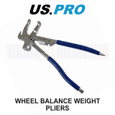 US PRO Tools Wheel Balance Weight Pliers / Hammer Tyre Fitting 6883