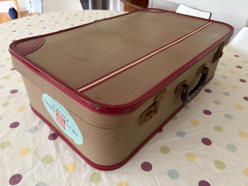 1950 beige red - 1950's, &