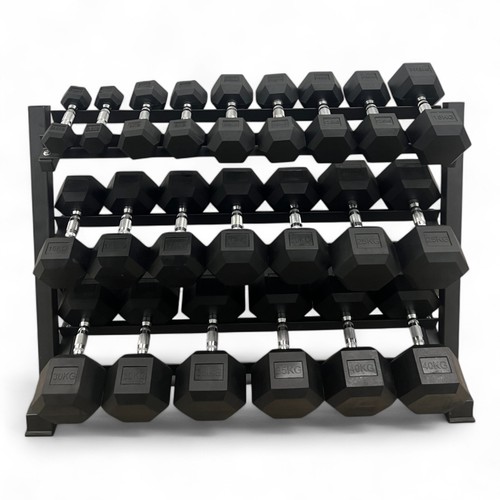 Hex dumbbells set 50kg - hex, 2.5–50kg
