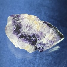Semi-Polished Blue John Fluorite Specimen 6.7cm ~ Castleton, Derbyshire, UK