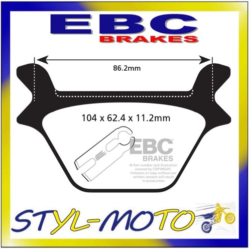 Fa200 organic brake pads rear - brake,