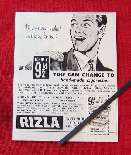 Rizla cigarette papers - cigarette, rolling