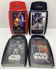 Top Trumps Cards Star Wars Bundle 4 packs Rogue One Episodes I-III Last Jedi +1