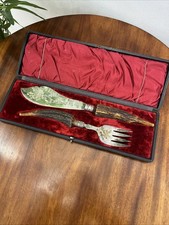 Antique silver plate and stag - antique,