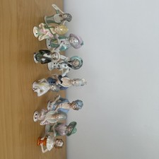 Antique Porcelain Pin Doll Heads X 11