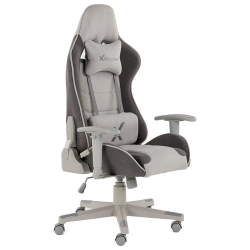 Gaming chair grey fabric - grey,