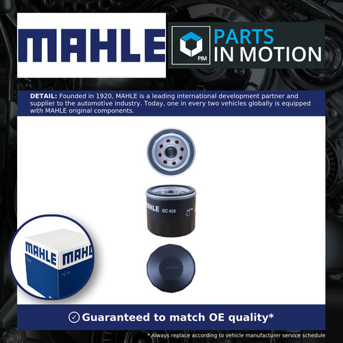 Oil filter oc458 mahle - oil,