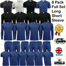 6 X Mens Long Johns Thermal Set Long Sleeve Top Bottom Warm Underwear Baselayer