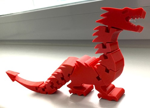 Articulated dragon fidget - articulated,