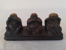 Happy Buddha Figurine See No