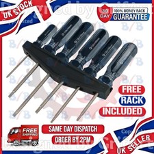 6 TORQUE DRIVE TORX STAR TX SCREWDRIVER SET T10 T15 T20 T25 T27 T30 HAND TOOL