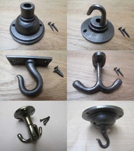 Cast iron ceiling rose - ceiling, hook