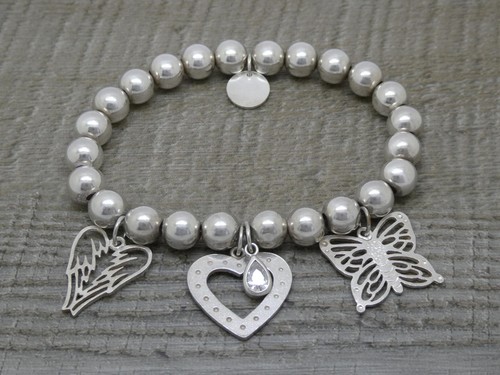 Sterling silver loves 8mm - silver,