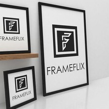 FrameFlix Black Photo Picture Poster Frames Large Square Small A1 A2 A3 A4 A5