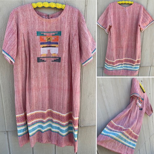 Vintage peasant dress mexican - dress,