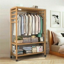 Wooden Clothes Rail Scarf Cart