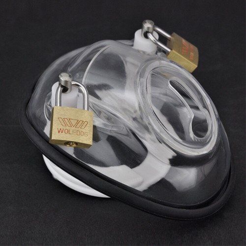 Clear man male chastity - clear,