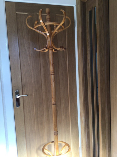 Wooden hat coat - wooden, stand