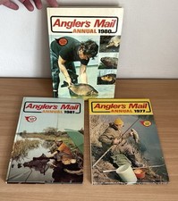 Vintage Anglers Mail Annuals 1977, 1980 & 1981 Fishing Angling Books Collectors