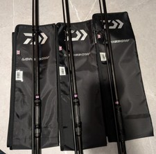 Diawa Longbow X45M Carp Fishing Rods x 3 - 12ft & 3.5lb TC