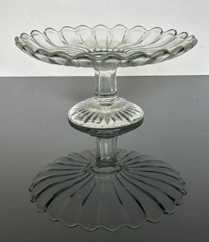 Antique tazza crystal glass - antique,