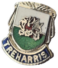 Treharris Town Small Pin Badge Merthyr Tydfil Wales