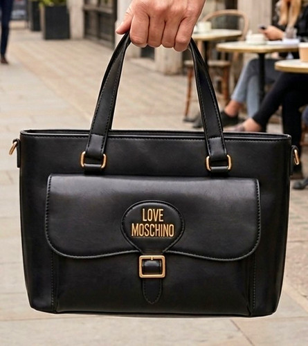 Love moschino black leather - moschino,
