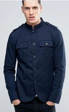 Men's Pretty Green Lennon Jacket Military Style Fitted Large Immaculate