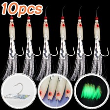 10PC Luminous Bait Feathers