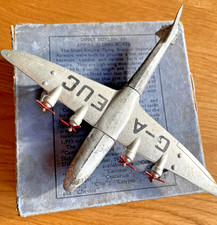 Vintage Dinky Toys 60r Empire Flying Boat Corinna Aircraft Boxed 1930s
