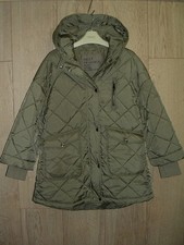 Next Girls Khaki Green Hooded