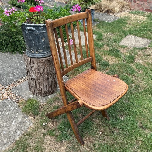 Vintage bentwood slat folding - bentwood,