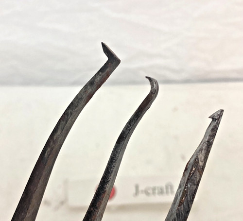 Lot japanese hook chisels - lot, 3