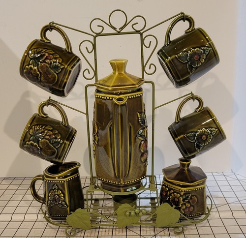 Vintage japan teapot green - japan,