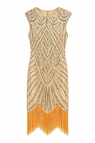 Women beige gold beaded - women's,