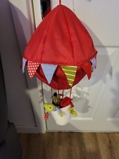 Nursery Hanging Mobile Decoration Air Balloon 3D + Plush Animals in basket IKEA