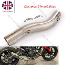 For Ducati Scrambler Monster 797 Motorcycle Exhaust Pipe Connector Slip On 51mm