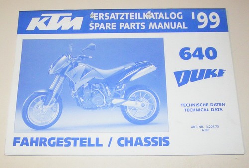Parts catalog chassis ktm 640 - catalog,