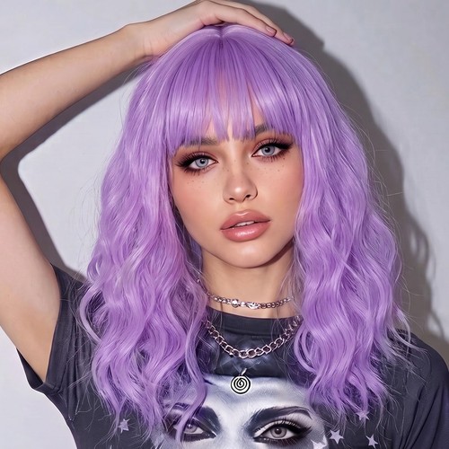 Bob curly wig synthetic - bob,